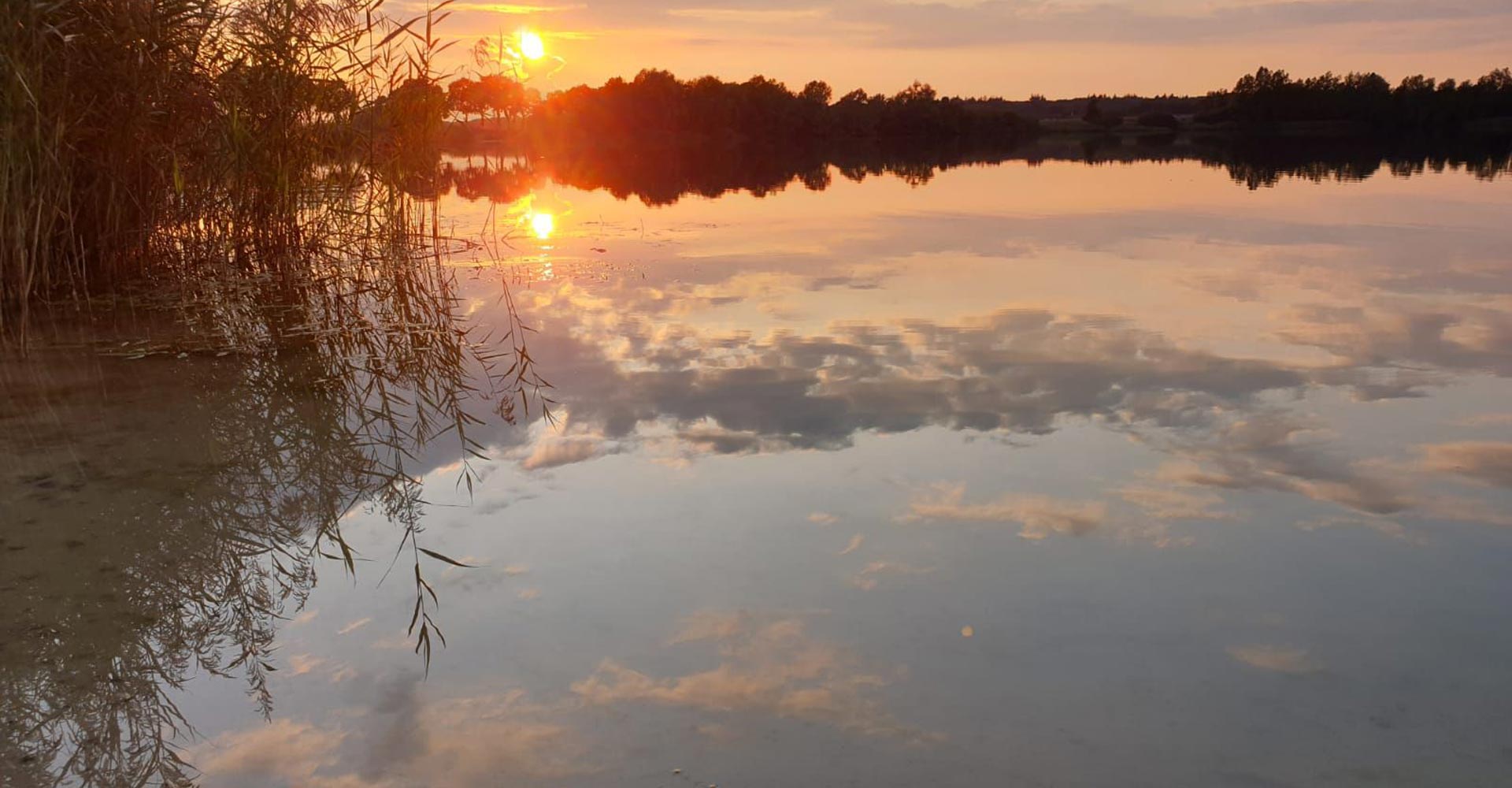 Zonsondergang kleine plan plan Nijstad